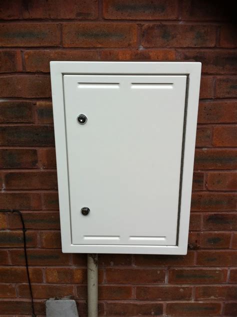 outdoor metal meter box|outside breaker box and meter.